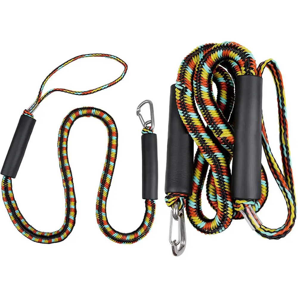 4 Color 3/8 Inch 4FT/5FT/6FT Braided Boat Line Nylon Dock Line Strap Rope New Marine Boat Bungee Dock Line Fishing Tools