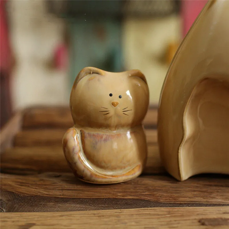 3 шт./компл. милые фигурки кошек креативные миниатюры украшения для семьи офисный