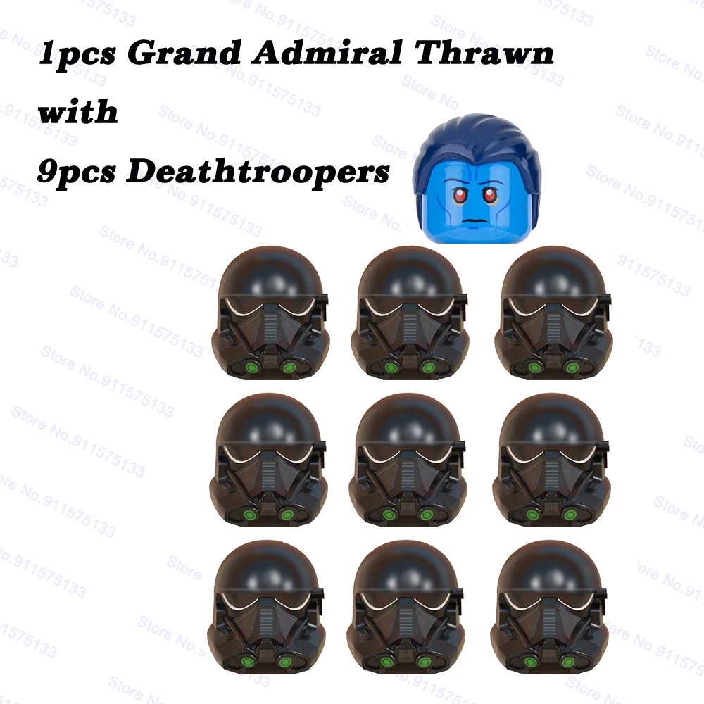 

Grand Admiral Thrawn with Death Troopers Assemble Building Blocks Bricks Mini Star Action Figure Wars Toys Children Kids Gift