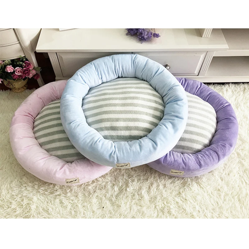 

Super Soft Pet Bed Kennel Big Dog Bed Removable Round Cat Winter Warm Sleeping Bag Puppy Cushion Mat Portable Cat Supplies