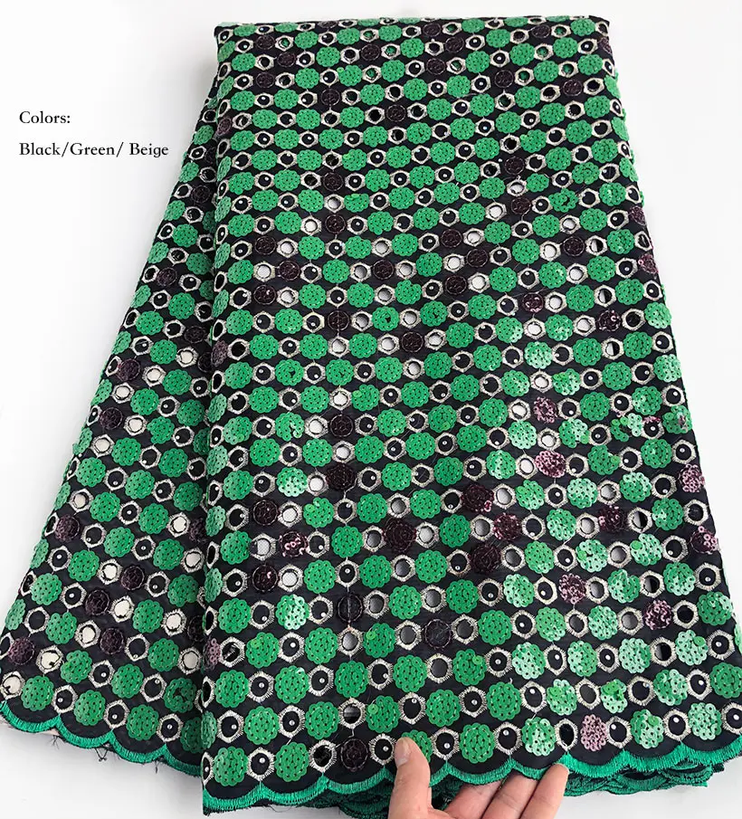 5 ярдов кружева из органзы ручной работы с блестками вышитые африканские ткани