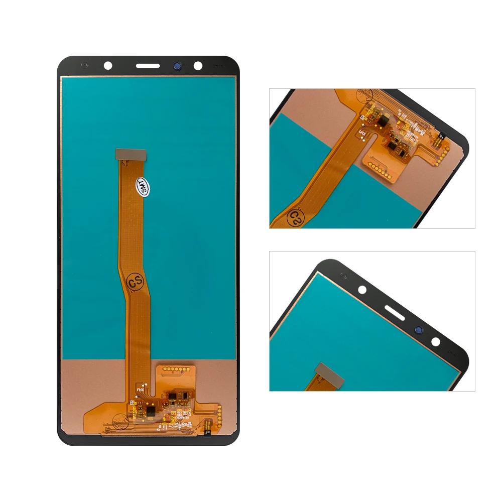 100% протестированный ЖК дисплей A750 для Samsung Galaxy A7 2018 SM A750F A750FN A750G с сенсорным