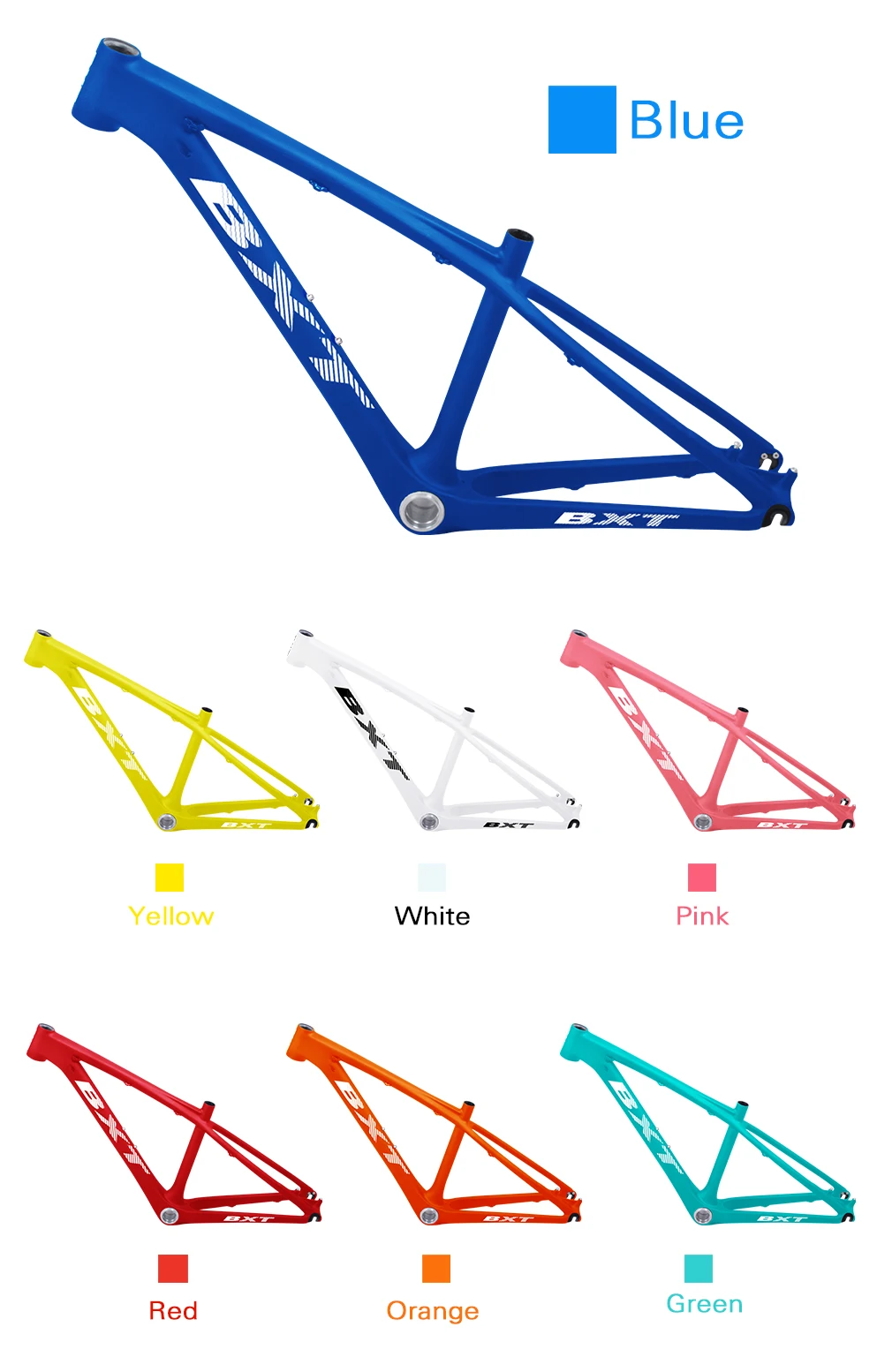 BXT 26er MTB рама 16/14 дюймов труба из углеродистого волокна 3K Матовая/glossy ultra светильник детей рамы велосипеда 26 углерода дети рамка+ гарнитура+ зажим+ BB92