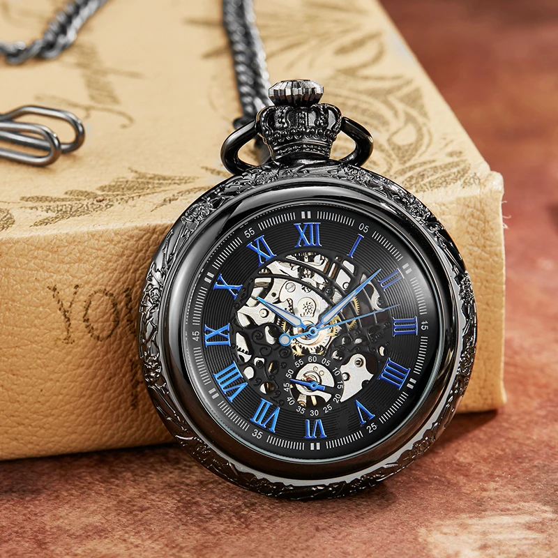 Черные бронзовые пустотелые уникальные скульптурные Механические карманные