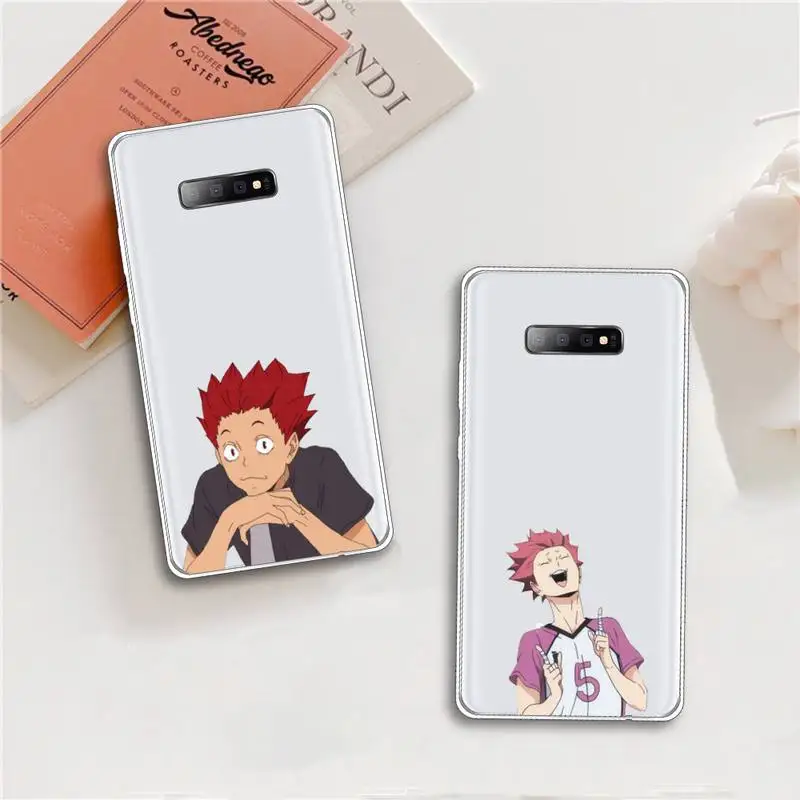 

Tendo Satori Haikyuu volleyball anime Phone Case Transparent For Samsung Galaxy A 71 21s S note 8 9 10 plus 20 ultra