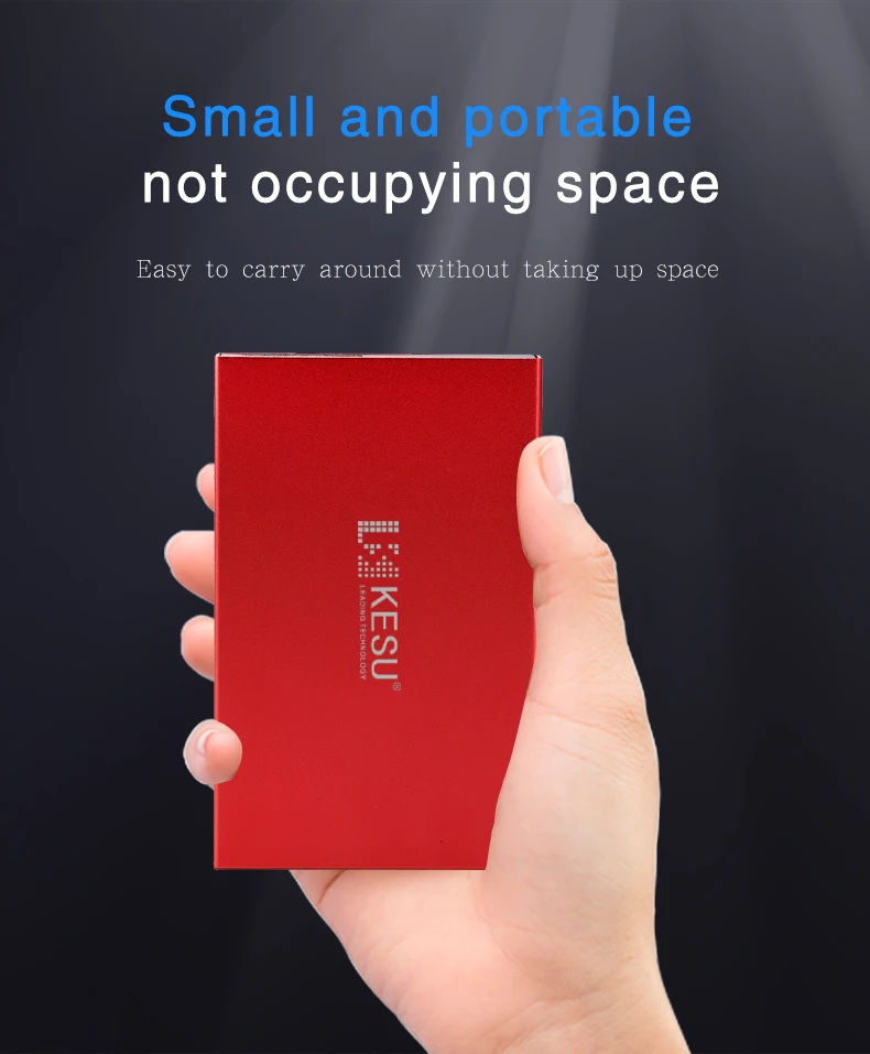 Кесу 2,5 дюймов внешний жесткий диск для хранения 1 ТБ USB3.0 2 ТБ HDD Портативный внешний жесткий диск HD для рабочего стола ноутбука сервер