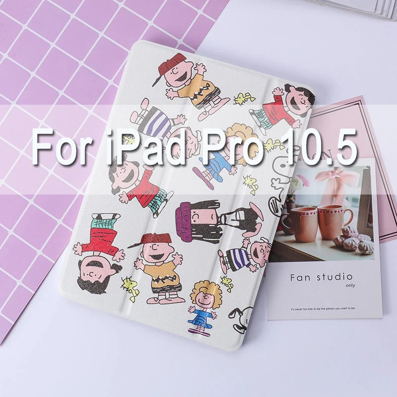 For iPad Pro 10.5 Мягкий чехол на заднюю панель с мультипликационным рисунком для iPad Air 1/2, iPad, чехол для iPad 234 Pro 10,5 mini 12345, автоматическое Пробуждение/выключение - Цвет: For iPad Pro 10.5