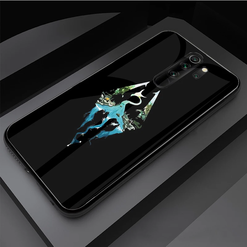 С принтом логотипа Skyrim чехол из закаленного стекла для телефона Red mi 5 плюс 7A 8A 9A 6Pro