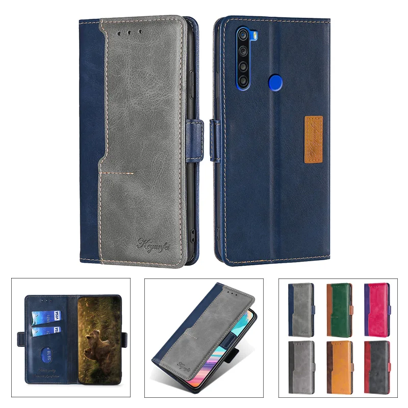 Чехол для Xiaomi Redmi 8 8A Роскошный кожаный флип кошелек чехол подставка Xiomi Note 8T