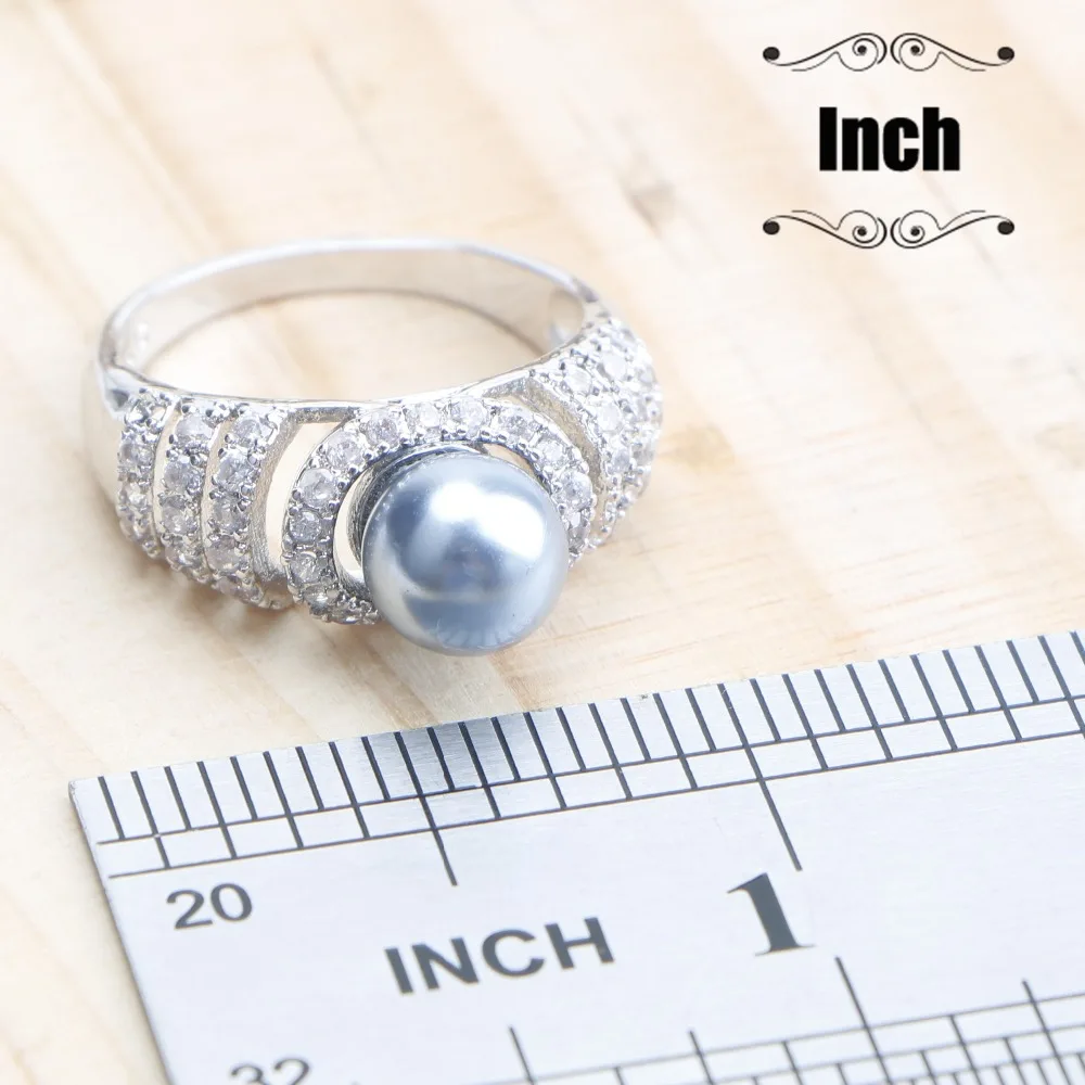 Набор свадебных украшений с жемчугом серьги для женщин из стерлингового серебра