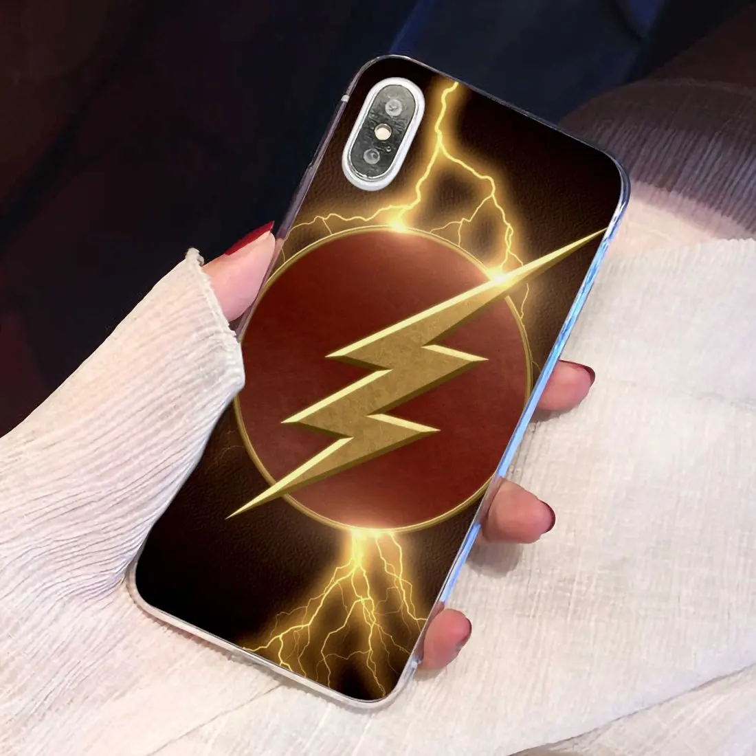 Розничная продажа силиконовый чехол для телефона со вспышкой супергерой Xiaomi Redmi