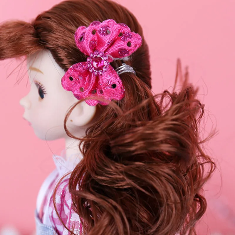 Подвижная шарнирная кукла мультяшная сделай сам с одеждой девочка пересекающая