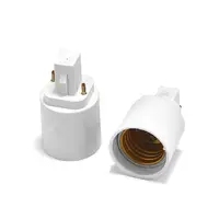 100pcs G24 to E27 Lamp Adapter Holder Converter G24 to E26 Base Bulb Socket LED Light Extend Power Adapter