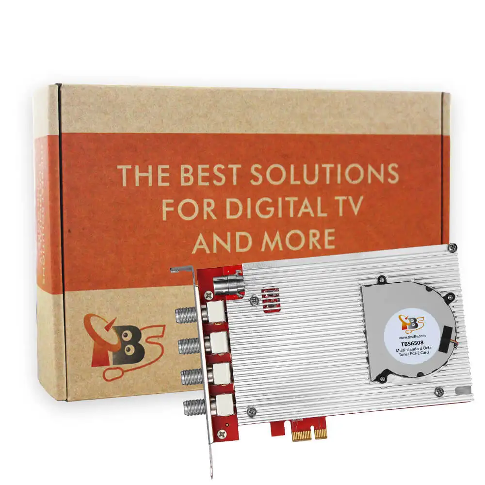TBS6508 DVB-S2X/S2/S/T2/T/C2/C/ISDB-T Octa тюнер PCI-e карта Поддержка VCM CCM QPSK 8PSK 16apsk 32apsk | Электроника
