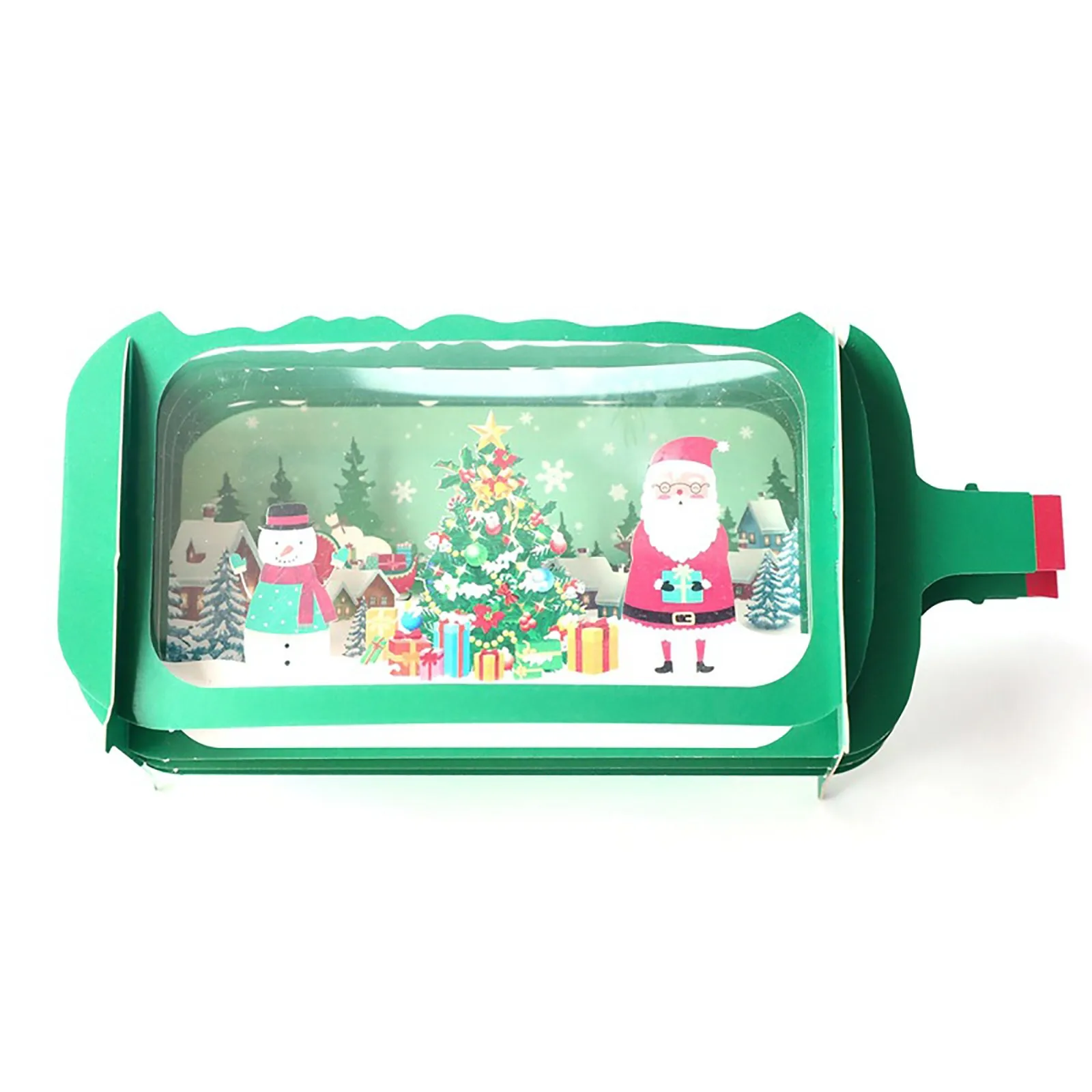 1x рождественские открытки ручной работы Рождественский поздравительная