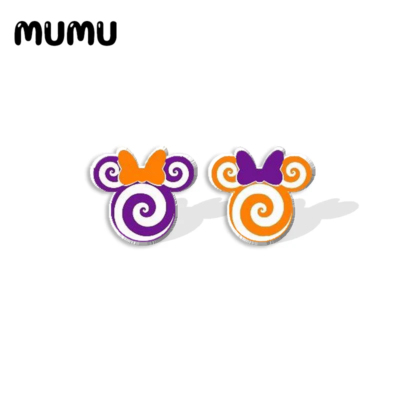 Новинка 2021 серьги-гвоздики Ночь перед Рождеством акриловые серьги в виде