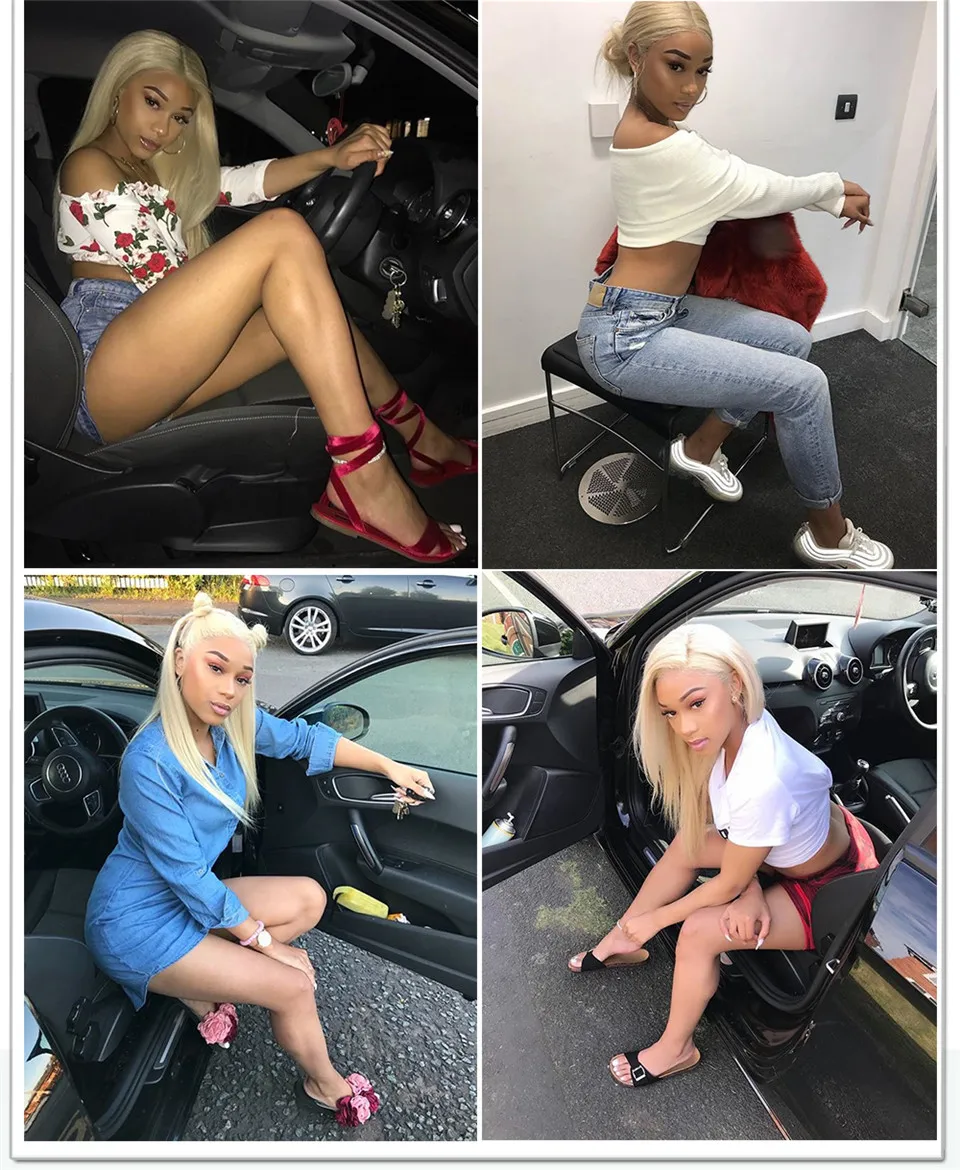 TODAY ONLY Brazilian Straight Lace Front Human Hair Wigs For Black Women 613 Blonde Lace Front Wig Short Human Hair Wig Remy13x4