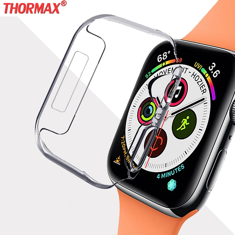 Силиконовый чехол для Apple Watch band 42 мм 38 44 40 Мягкий защитный watch 5/4/3/2/1|Часы Чехлы| |