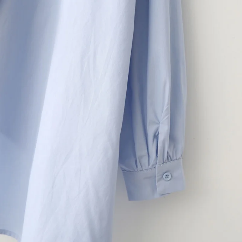 Светильник Кая дизайнерская Асимметричная женская рубашка с длинным рукавом