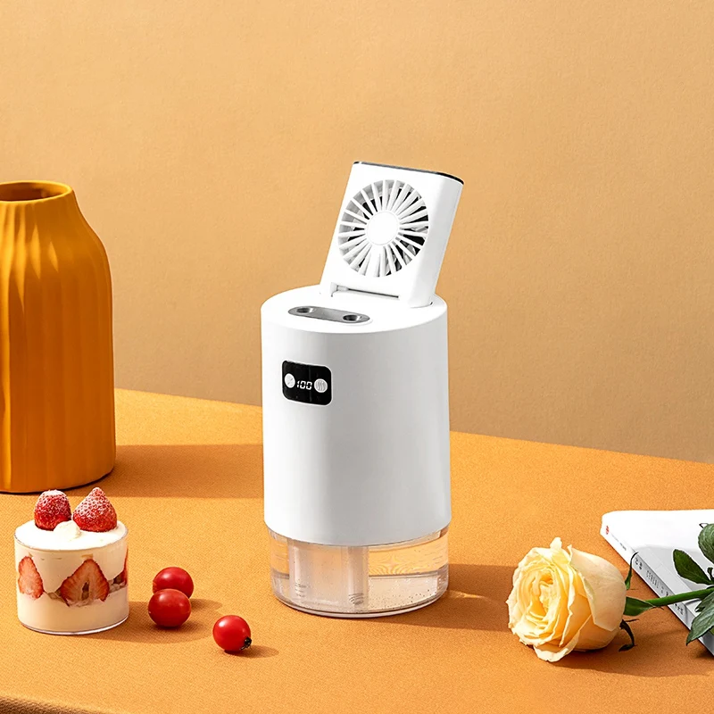 

Lifting Fan Humidifier Office Bedroom Air Purifier USB Charging Kawaii Air Humidifier Dual Spray with Remote Control