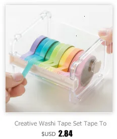 6 шт. милый котенок васи лента Kawaii скрапбук DIY простая розовая декоративная клейкая лента школьные канцелярские принадлежности поддержка Bullet Journal