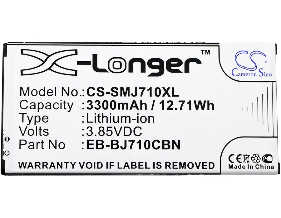 

Cameron Sino EB-BJ710CBA, EB-BJ710CBC, EB-BJ710CBE battery for Galaxy J7 2016, Galaxy J7 6 Duos TD-LTE, Galaxy J7