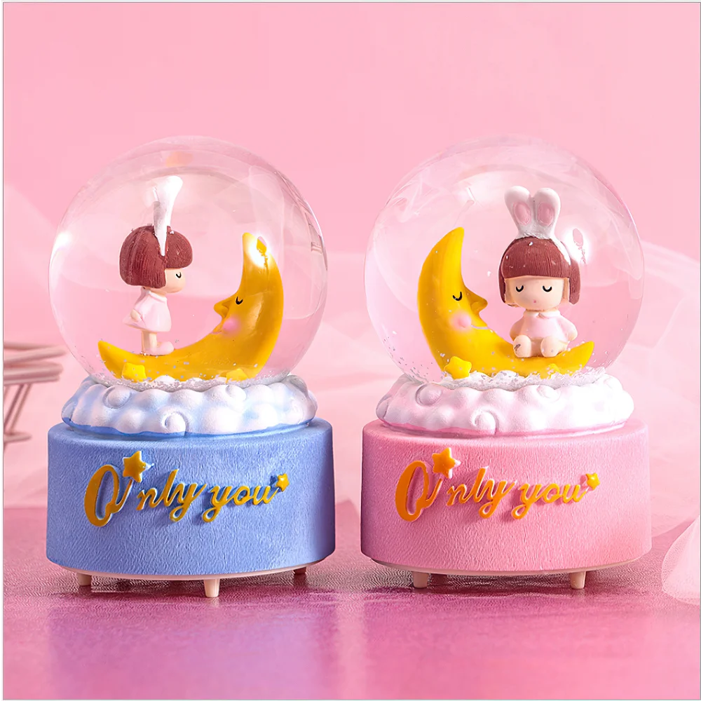

Crystal Ball Music Box Multi Models Desktop Decoration Music Christmas Gift Birthday Gift New Year's Gift Snowflake Snow Ball