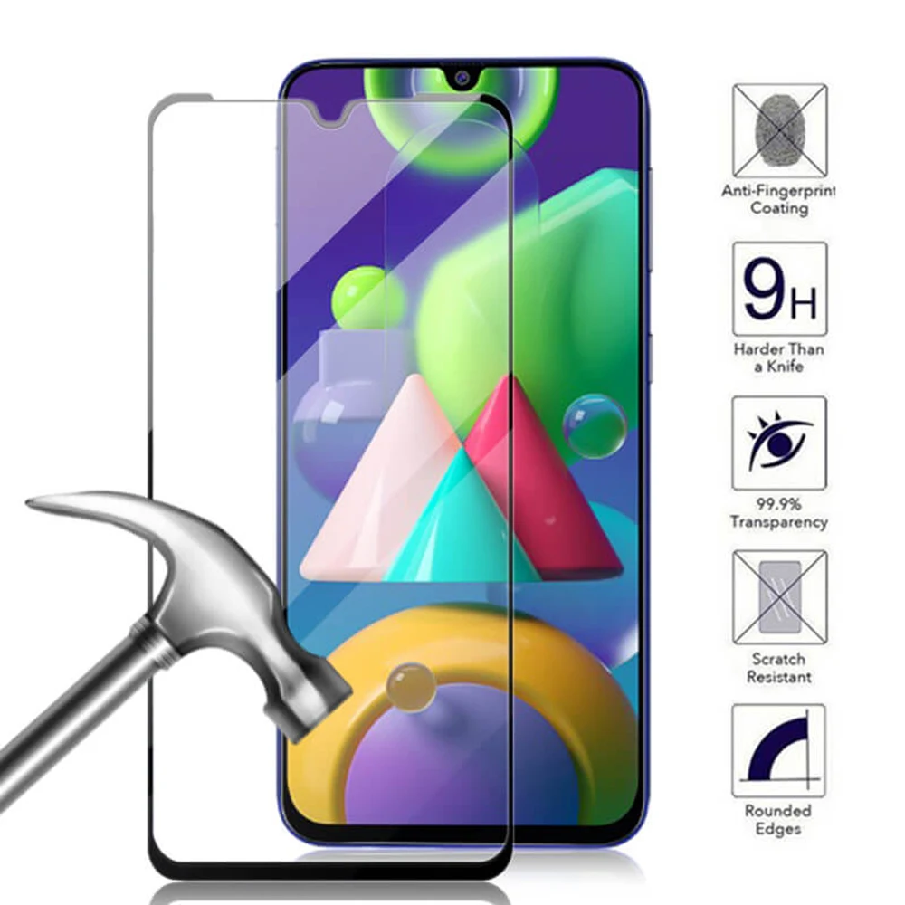 

9D full cover for Samsung Galaxy M51 M40 M31 M30 M30S M21 M20 M11 M10 M10S tempered glass phone screen protector protective film