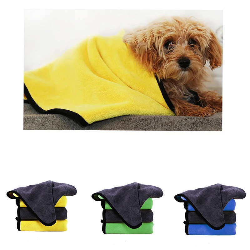 

Soft Pet Dogs Towel Bath Absorbent Towel Lint-free Cats Bath Towels Absorbent And Quick-Drying Large ThickTowel Special Pet Towe
