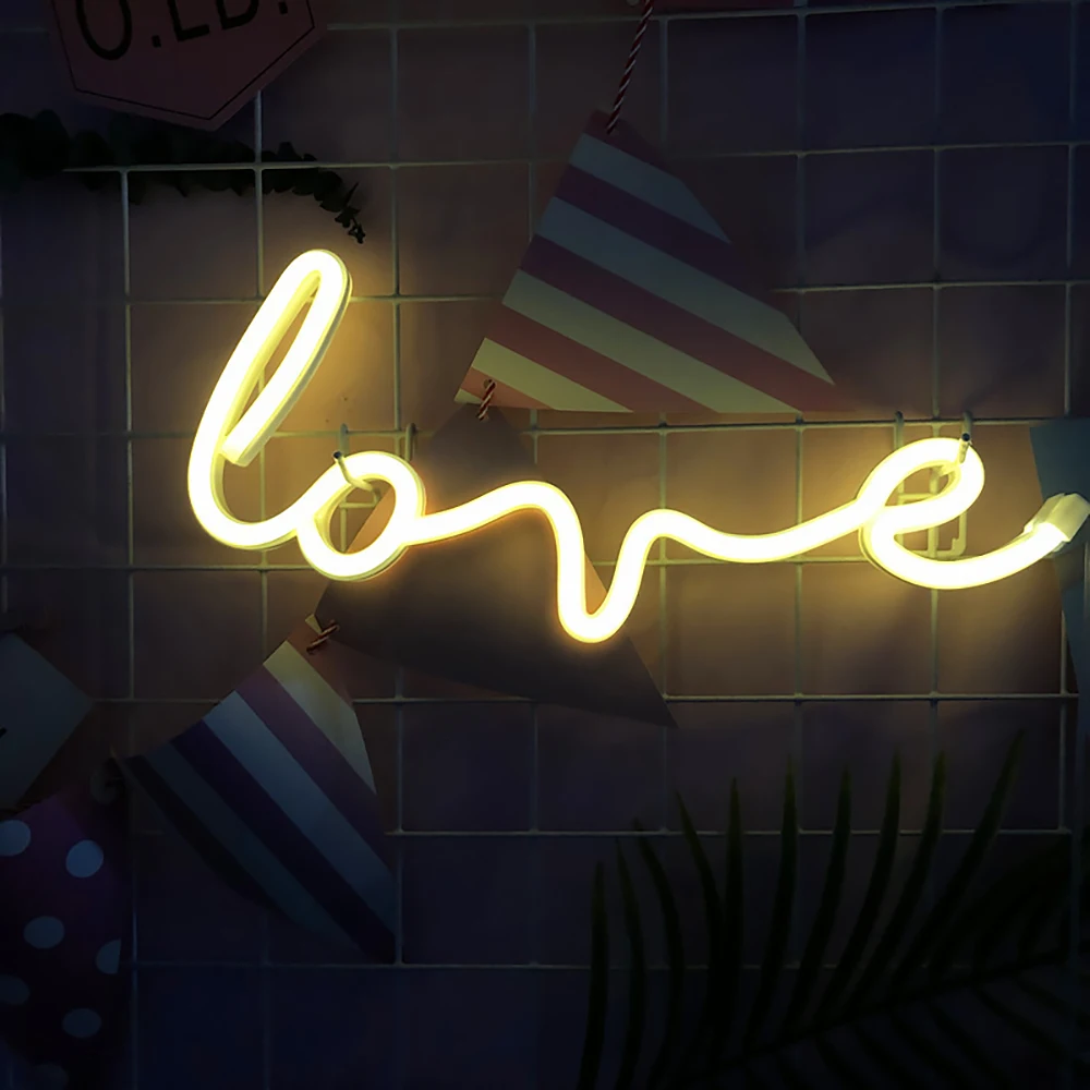 

Durable Love Sign Light Cute Love Letter Modeling Light Art Love Sign Light Girl Soft Girl Decoration Neon Light Led Neon Light