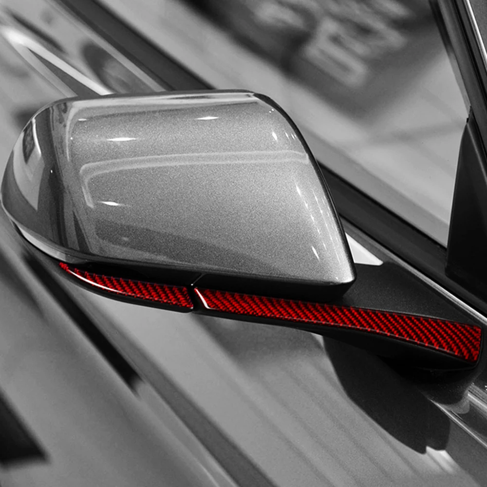Наклейка боковое зеркало отделка для Ford Mustang 2015 2019 Красный Внешний Набор