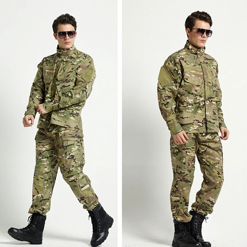 

WW2 Desert Camouflage Print Man Military Uniform Security Combat Tactical Jacket+pants Costumes Soldier Army Suit African Male