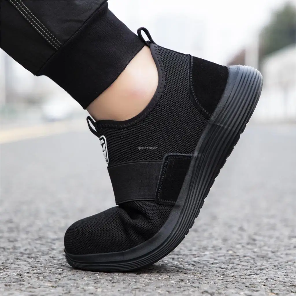 

2021 Male Work Boots Indestructible Safety Shoes Men Steel Toe Shoes Puncture-Proof Work Sneakers Male Shoes Adult Work Shoes