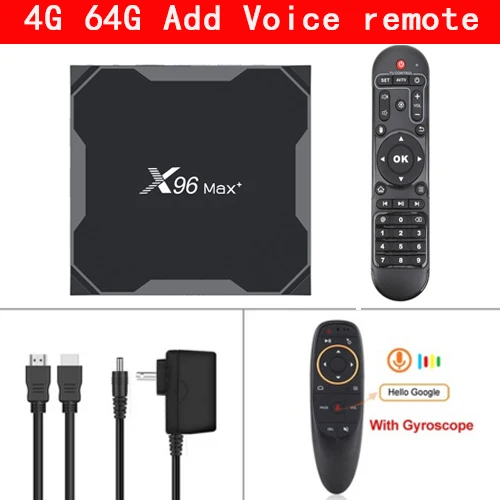 X96 Max PLUS Smart tv BOX Android 9,0 четырехъядерный процессор Amlogic S905X3 4 ГБ 32 ГБ 64 Гб 2,4G и 5 ГГц Wifi BT 1000M 4K телеприставка X96 Max X2 - Цвет: 4G 64G voice control