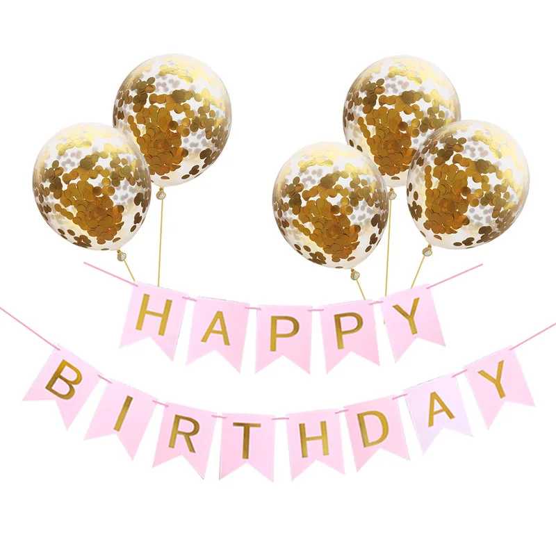 1 комплект Бумага С Днем Рождения Баннеры Декорации для вечеринки Пижама детей и