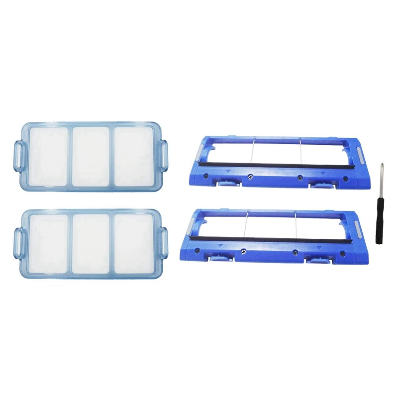 

2 Set Sweeper Accessories: 1 Set Replacement Primary Filter & 1 Set Main Brush Cover Replacement Brush