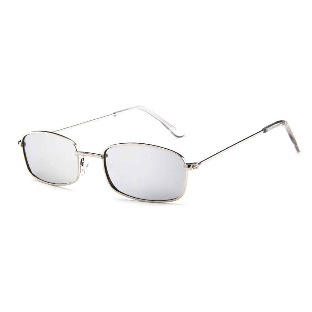 

Small Square Sunglasses for Women Men Retro Red Sun Glasses Transparent Clear Lens Glasses Metal Frame Shades Eyewear