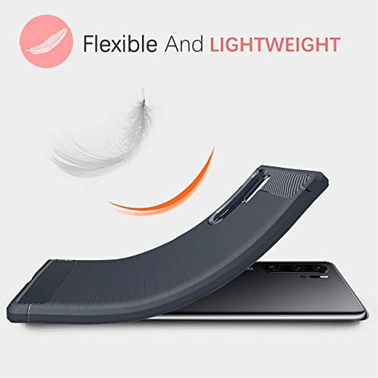 Защитный чехол из углеродного волокна мягкий силиконовый ТПУ для huawei P30 Pro P20 Lite P10