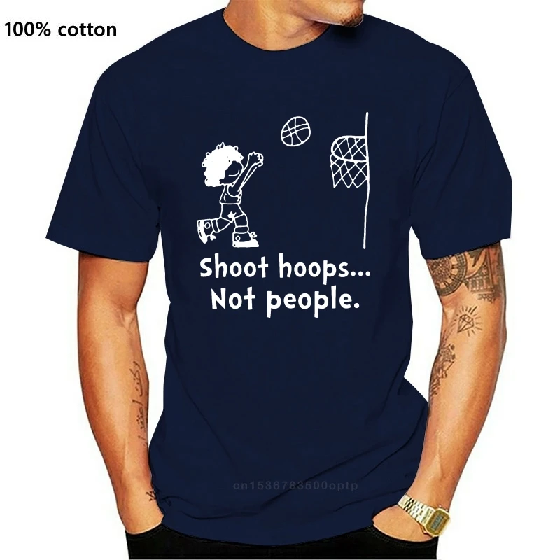 

Черная футболка Shoot Hoops Not People M-3Xl, бесплатная доставка, Забавные топы, футболка