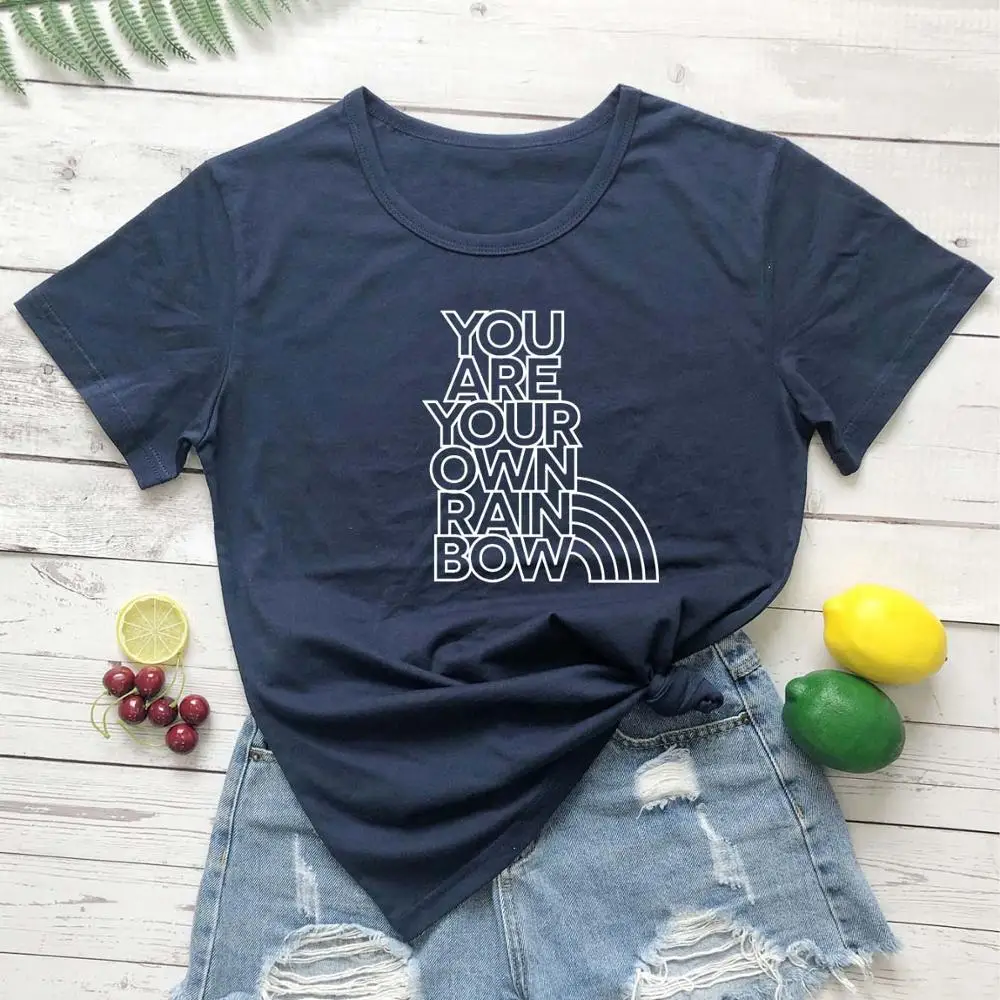 Женская футболка с надписью You are your own хлопковая Повседневная grunge tumblr винтажный