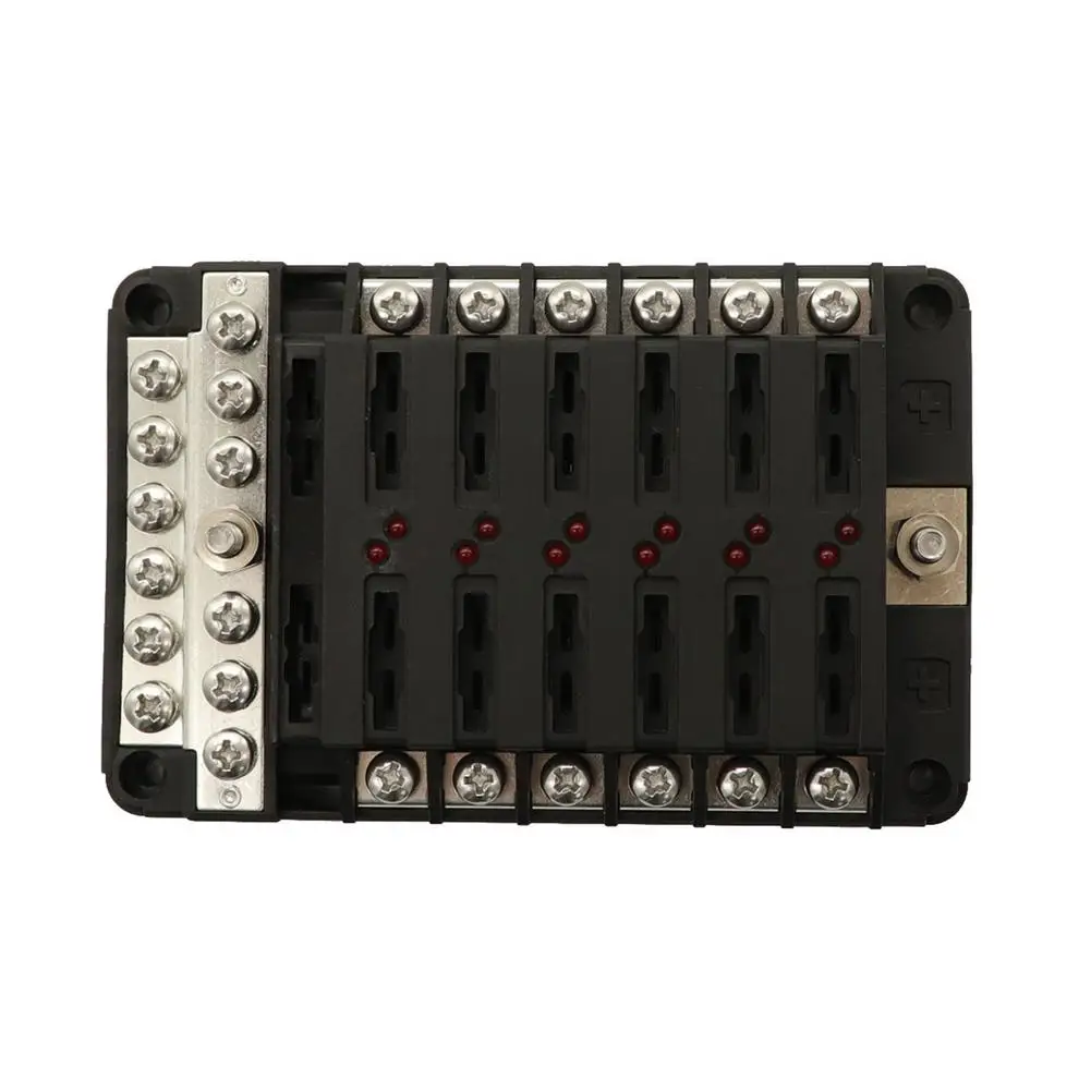 DC12-32V 6/12 Way блок предохранителей теплостойкость широко используется для
