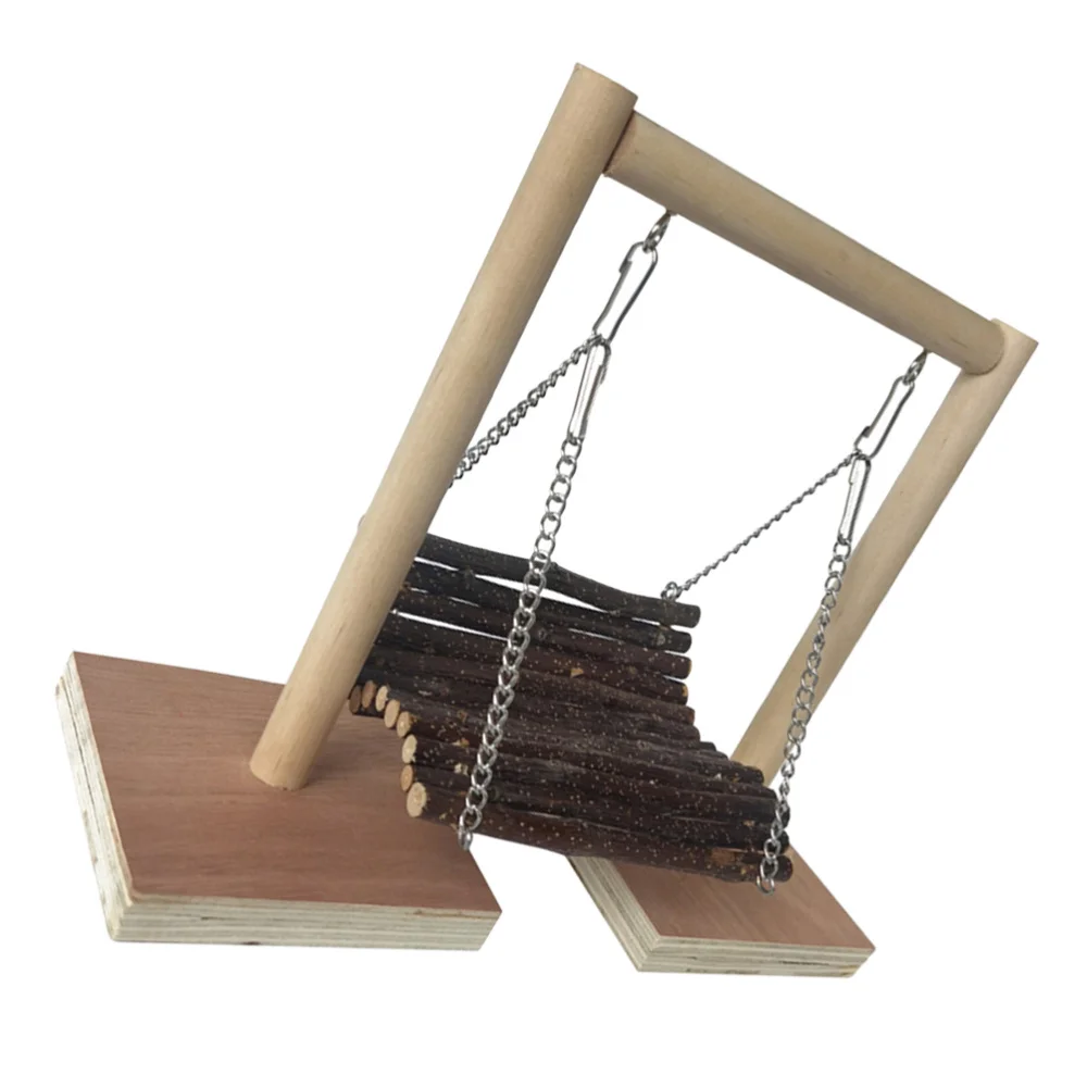 

1pc Pet Bird Hammock Swing Chewing Parrot Hamster Stand Platform