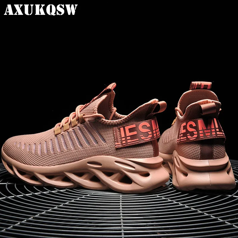 Breathable Running Shoes Light Men's shoes Krasovki Sapato Masculino Sports Shoes Large 45 Lace up Walking Jogging Casual Shoes