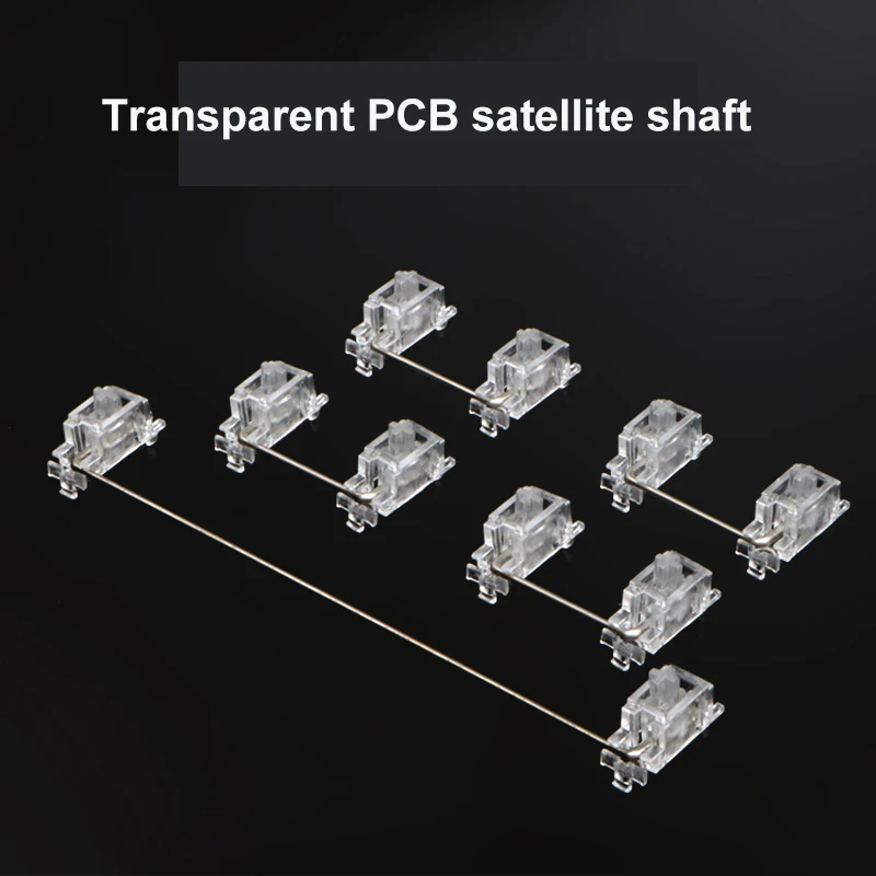 

Transparent Stabilizer Set DIY 60 87 104 Mechanical Keyboard PCB Plate 2x 6.25x 7x Satellite Axis For Backspace Spacebar Shift