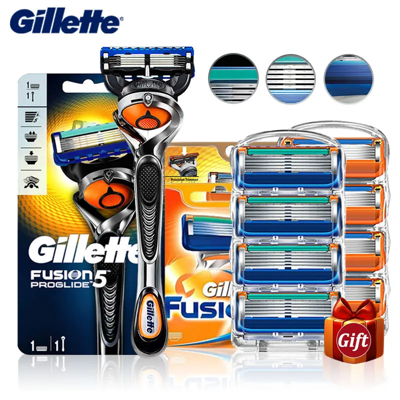 

Shaving Razor Blades for Gillette Fusion5 Men's Manual Shaver Cassettes Straight Razor Machine for Shaving and Replacement Head