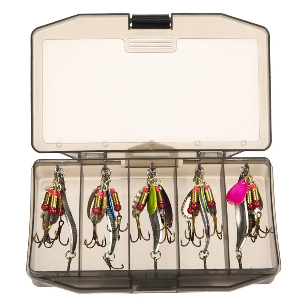 

21pcs/set Fishing Lure Spinnerbait Set Bass Trout Salmon Hard Metal Spinner Baits Kit Tail Fishing Tackle Geer With Barbs