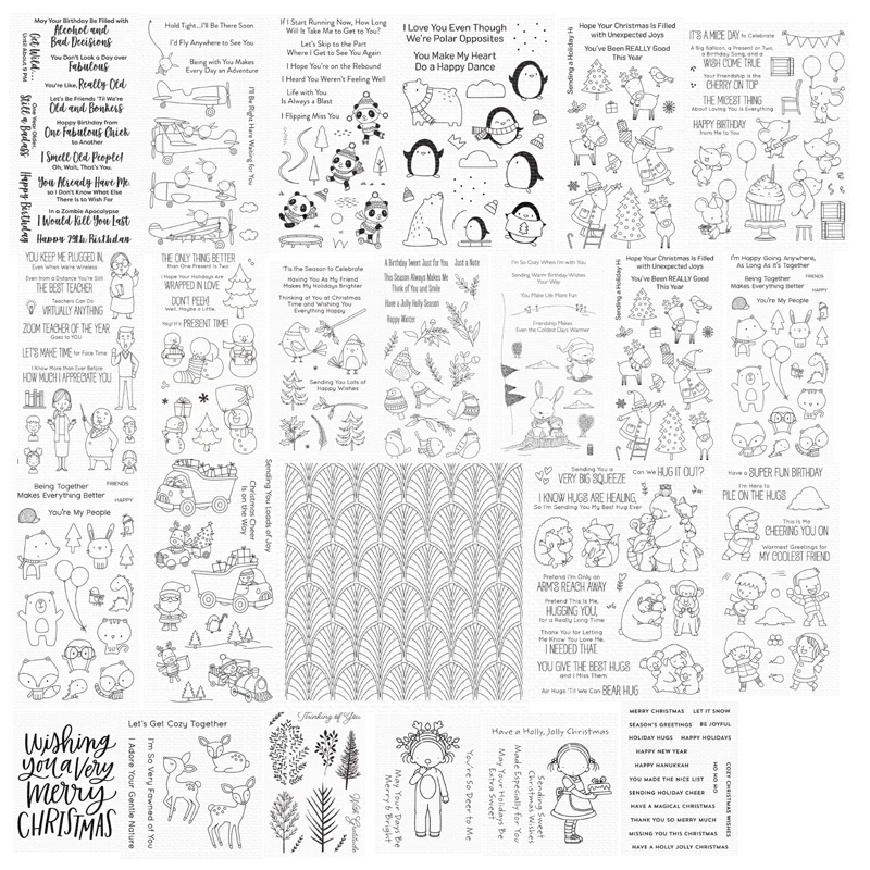 

2021 г., новый набор для творчества, поздравительных открыток, скрапбукинга, фотоальбома, штампов