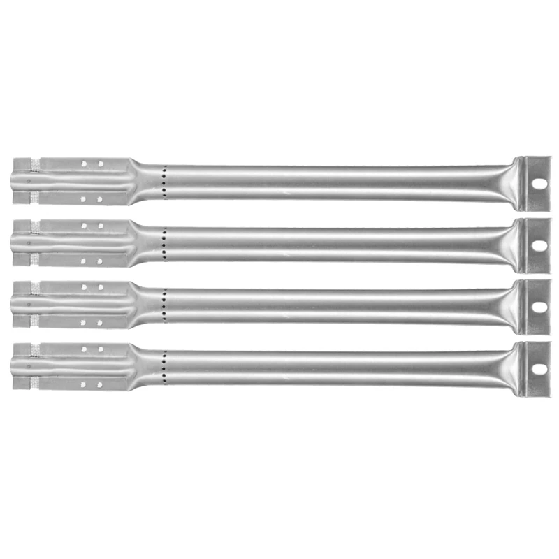 

4Pcs Stainless Steel Grill Burners Tube BBQ Grill Tube Replacement Parts Accessories Fit for Charbroil