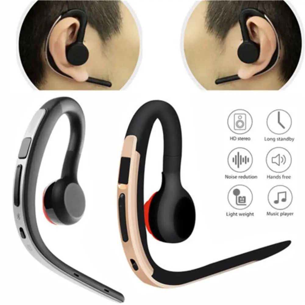 Беспроводная Спортивная Bluetooth гарнитура Накладные наушники с микрофоном