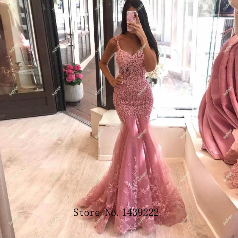 Champagne Satin Evening Dresses Rushed Mermaid Prom Pleat Africal Saudi Arabic Special Dubai Evening Robe De Soiree Custom Made long sleeve evening gowns